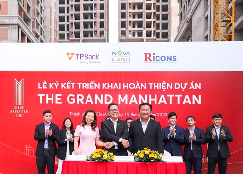 Novaland, TPBank và Ricons ký kết hợp tác triển khai hoàn thiện dự án The Grand Manhattan, thắp sáng niềm tin thị trường bất động sản hồi phục